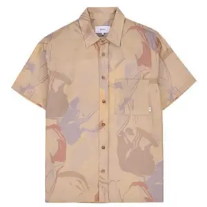 Рубашка с коротким рукавом Makia Marble, бежевый