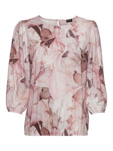 Laura Scott Блузка с принтом зеленого и сиреневого цвета