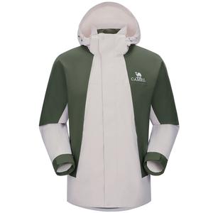 CAMEL Ветровка всепогодная непромокаемая унисекс, Dark Olive/Oat Gray