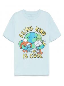 Футболка из хлопка Stella McCartney Kids, синий