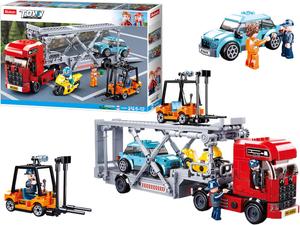 SLUBAN Town СИТИ БЛОКИ ГРУЗОВИК Эвакуатор Авто ПОГРУЗЧИК 542 шт. B0880