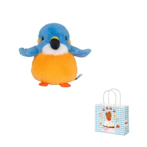 Очаровательные лечебные плюшевые куклы гиацинтовый ара воробей подвеска высота 12см Dolls and bears dance