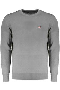 Джемпер мужской Norway 1963 с круглым вырезом и логотипом, серый