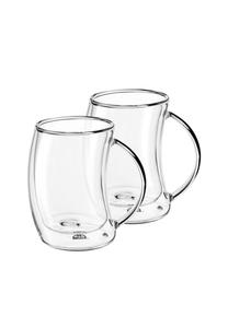 Термостаканы с двойными стенками, набор из 2 штук, изогнутые GRÄWE, прозрачный