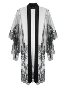 Carine Gilson халат Illusion из тюля, черный