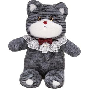 Плюшевая кукла Running Cat высотой 50 см MIANHUIYI, серебристо-серый