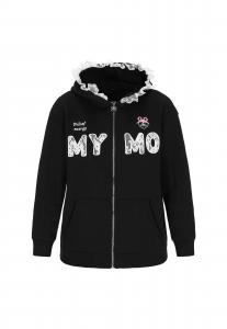 MYMO Худи на молнии в черном цвете