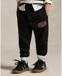 Брюки-джоггеры с логотипом для мальчиков 2-7 лет Polo Ralph Lauren, черный