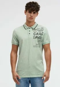 Рубашка поло с винтажными принтами Camp David, Faded Mint