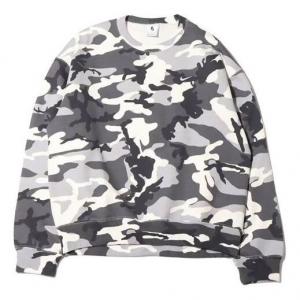Толстовка Men's Nike Solo Swoosh Camouflage Fleece Round Neck Pullover Gray, мультиколор