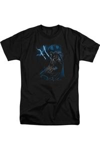 Футболка с коротким рукавом Batman Lightning Strikes для взрослых Gildan, черный