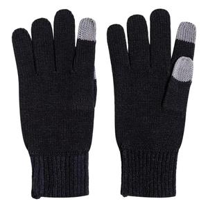 Акриловые вязаные перчатки мужские серые Adidas