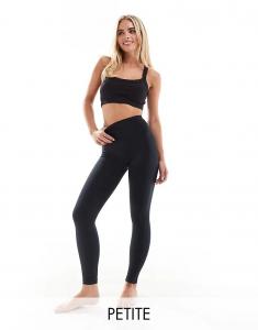 Мягкие на ощупь леггинсы Petite Icon Yoga для занятий спортом, черного цвета ASOS 4505