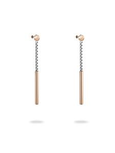 LIEBESKIND BERLIN Серьги «Повседневное сочетание» в двухцветном исполнении из серебра и розового золота