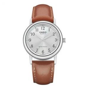 Часы Casio Dress Analog Watch 'Brown Silver White', коричневый