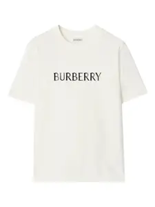 Футболка с логотипом Burberry, белый