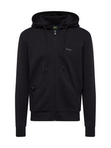 Толстовка с капюшоном на молнии BOSS Zip-Up Hoodie Saggy, черный