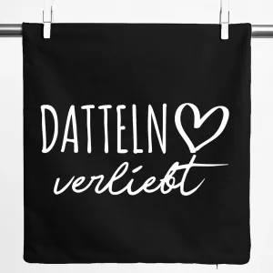 Наволочка Huuraa Подарок на свидание в любви 40x40 см, черный хлопок, подарок на свидание Hellweg Druckerei