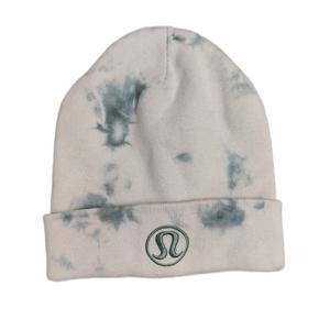 Lululemon Хлопковая шапка с кашемиром унисекс разноцветная, Green (TTW6/TIDT)