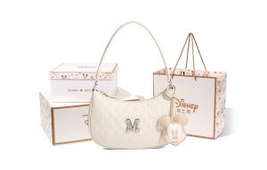 Disney Микки Серия Ткань Сумка через плечо из искусственной кожи Клатч Сумка через плечо женская кремово-белая, Box[Cream White]