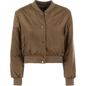 Пуговичная Длинная Курка-бомбер 'S MAX MARA, Умбра