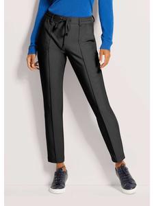 MADELEINE Эластичные брюки на шнуровке, черные