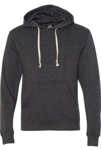 Толстовка с капюшоном из флиса Triblend от J. America, цвет black triblend