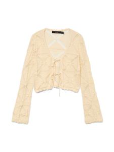 Вязаный кардиган VERO MODA VMLola, Beige