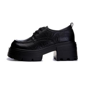 POOQ Повседневные однобортные туфли женские черные