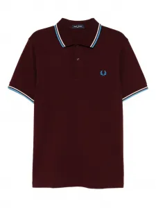 Рубашка поло с вышитым логотипом Fred Perry, красный