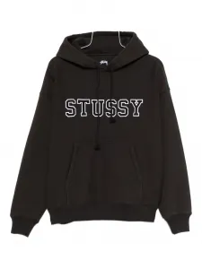 Худи из хлопкового материала Stüssy, черный
