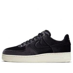 Кроссовки air force 1 low '07 premium 'black velour' Nike, черный