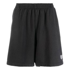 Шорты bb paris icon sweat shorts 'black' Balenciaga, черный