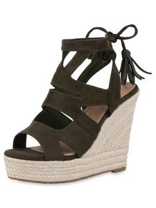 Сандалии на плоской подошве VAN HILL Keilsandaletten Ashley, цвет olivgrün