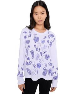 Женская блузка Johnny Was Patchwork Thermal - Daniela, White