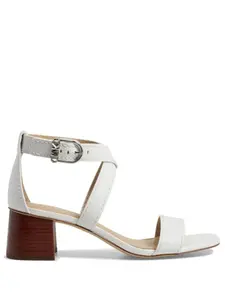 Босоножки на блочном каблуке Michael Michael Kors, белый