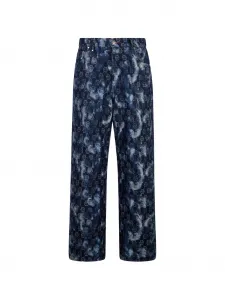 Джинсы из денима с монограммным узором Philipp Plein, синий