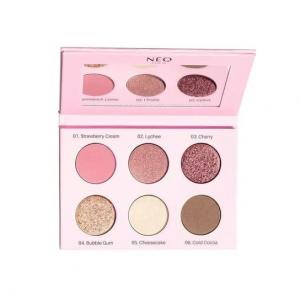 Палетка прессованных теней для век Rose 9g NEO MAKE UP, Eyeshadow Palette , розовый