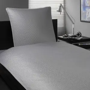 Элегантное постельное белье «Hamburger Stripes», приятное ощущение на коже Elegante, серый/белый