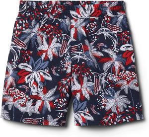 Columbia Unisex-Child Super Backcast шорты, Collegiate Navy Firework Fishin'