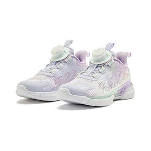 Концентратор ветра 5 противоскользящие износостойкие низкие детские беговые кроссовки фиолетовые для детей 3-7 лет QIAODAN