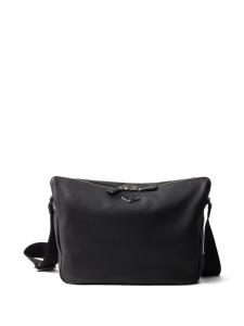Кожаная сумка через плечо Prada, черный