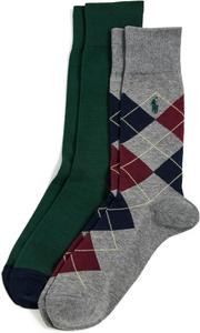 POLO RALPH LAUREN Мужские носки Argyle, 2 пары, Greyh