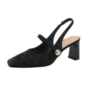 TATAYA Женские туфли на платформе с массивным каблуком черные, цвет Black