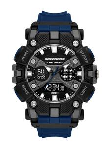 Мужские аналогово-цифровые часы Skechers SR1189 из полиуретана, цвет Black