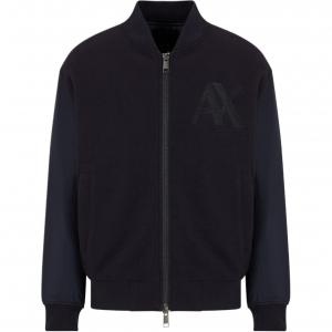 Куртка-бомбер с вышитым логотипом ARMANI EXCHANGE, морской синий
