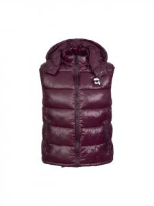 Karl Lagerfeld Стеганый жилет 505023 бордового цвета
