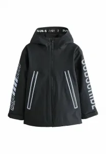 Водонепроницаемая куртка стандартного кроя Next, Black Grey