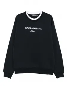 Толстовка с вышитым логотипом DOLCE & GABBANA, синий