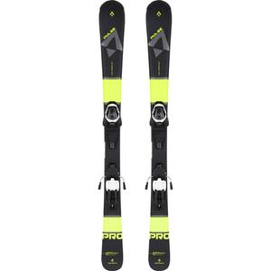 Детский набор горных лыж Pulse Pro WF Tecnopro, black/ yellow/ grey